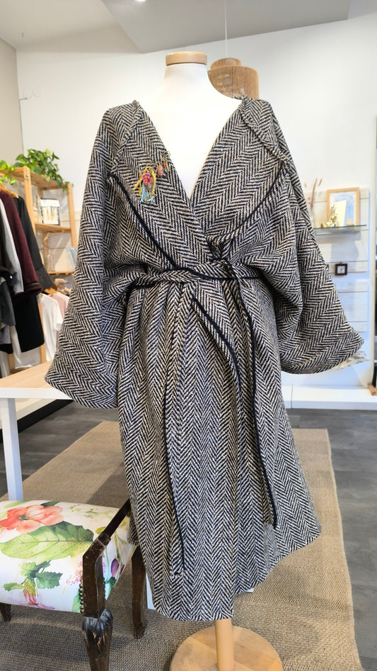 Kimono Raff pura lana